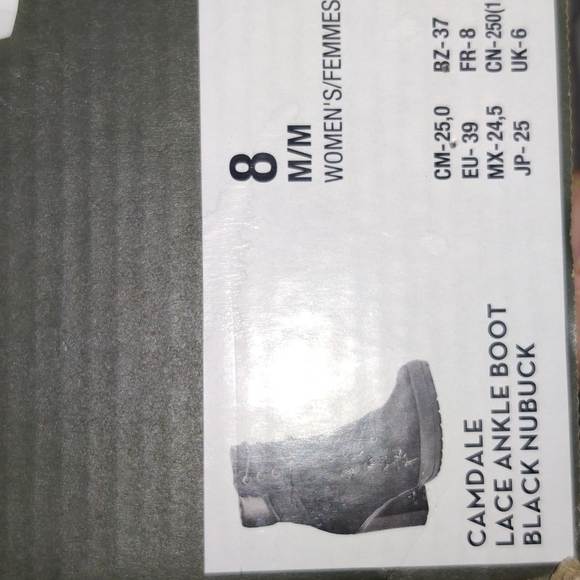 Timberland WOMEN'S CAMDALE  BOOT Size 8 Color Black Nubuck - Picture 7 of 9